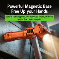 Thumbnail for BattleGear™ - Dual-Beam Rotating Head Flashlight - Magnetic Tail Work Light