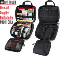 Thumbnail for Tactical Molle Medical Pouch - Upgraded Size, Large Capacity IFAK Pouch with Detachable Quick Release and Headrest Mount