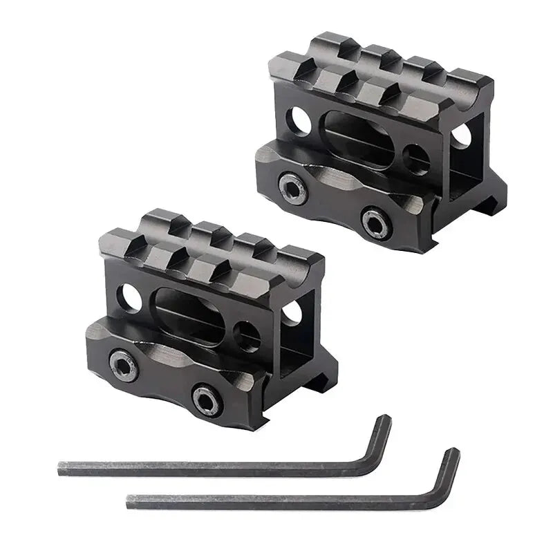 TacSight™ – See-Through Riser Bracket Scope Mount – 1-Inch Height for Flashlight, Optics & Laser