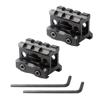 Thumbnail for TacSight™ – See-Through Riser Bracket Scope Mount – 1-Inch Height for Flashlight, Optics & Laser