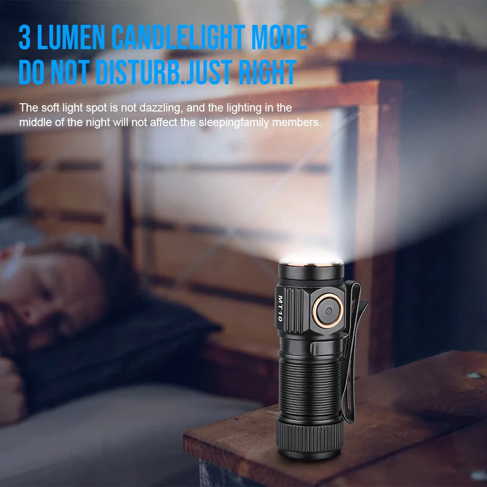 Trustfire™ Micro EDC Flashlight – 1000 Lumen Rechargeable Magnetic Mini Torch