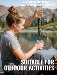Thumbnail for AquaTrek™ Carbon Fiber Water Filter Straw - Portable Survival Purifier Set