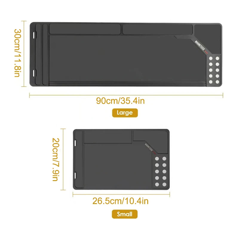 BattleGear™ magnetic gun cleaning work mat with parts organizer