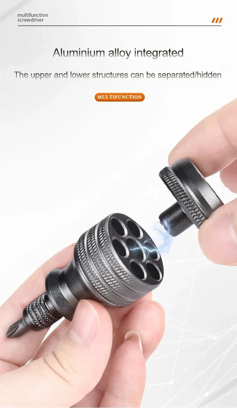 BattleGear™ - 7-in-1 Mini Screwdriver Set - Aluminum EDC Precision Tool