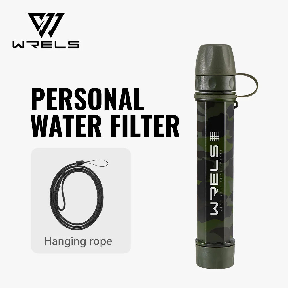 AquaTrek™ Carbon Fiber Water Filter Straw - Portable Survival Purifier Set