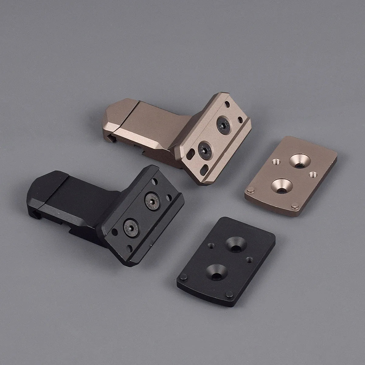 TacSight™ – 35/45° Offset Red Dot Optic Mount – Aluminum Mount for T01 T02 RMR