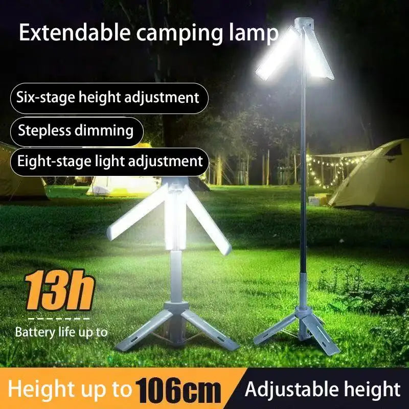 FieldLux™ Telescopic Camp Lantern - 8000mAh Power Bank & Tripod Light