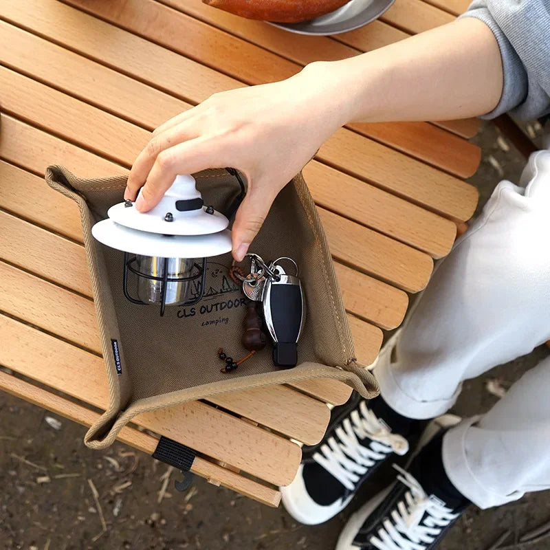 BattleGear™ portable camp organizer tray for camping, travel, vehicle, and EDC gear