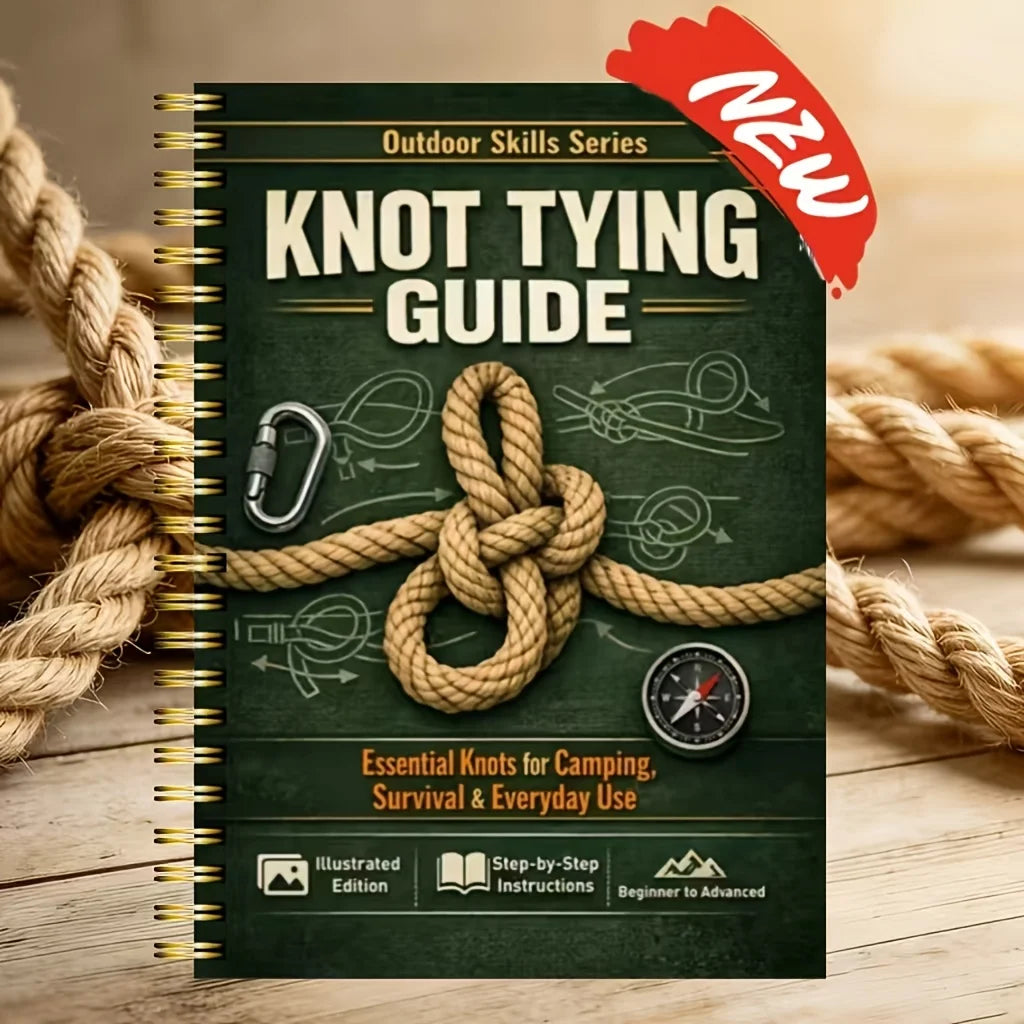 BattleGear Knot Tying Guide cover with rope and outdoor survival field book design