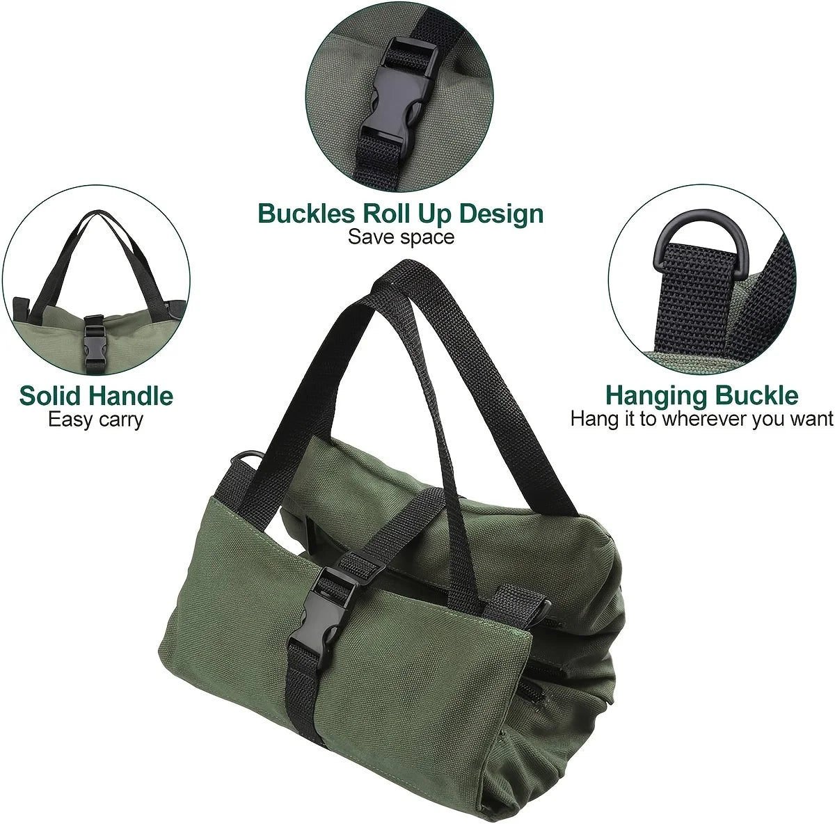 Tactical Roll Up Tool Bag – Canvas Wrench & Gear Organizer