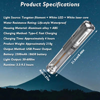 Thumbnail for FieldLux™ Telescopic Camp Lantern - 8000mAh Power Bank & Tripod Light