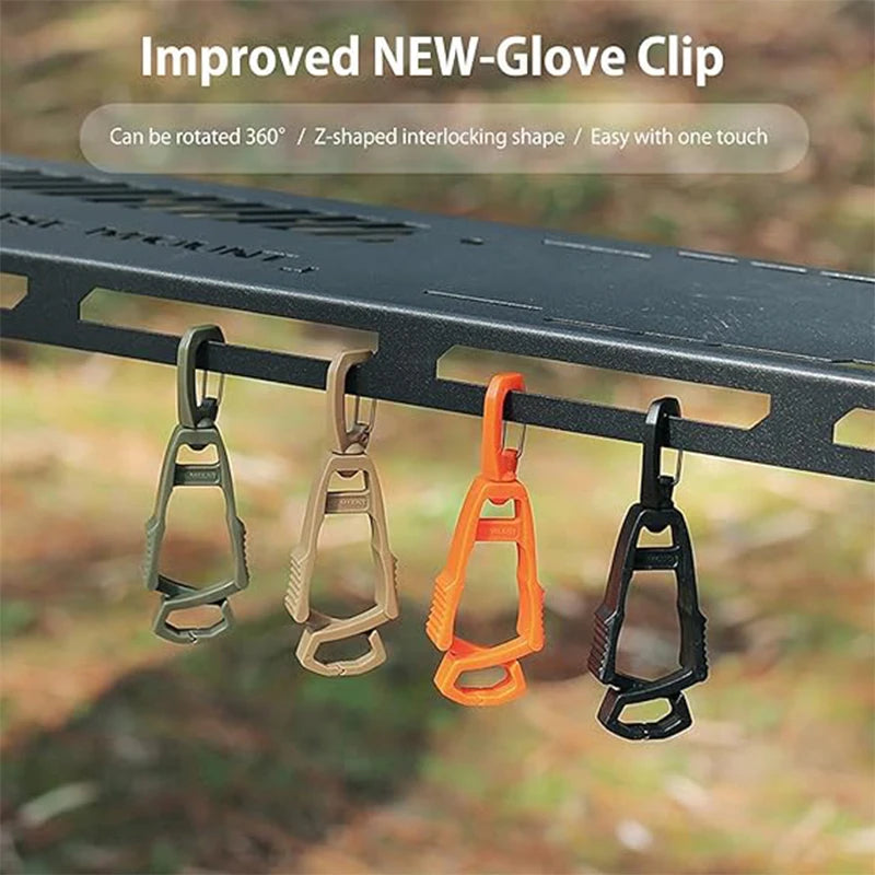 BattleGear™ – Glove Clip Holder – Anti-Drop Belt Clamp for Workers & Shooters