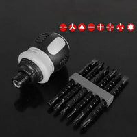 Thumbnail for BattleGear™ 12-in-1 Stubby Ratchet Screwdriver Set - Compact Field Repair Tool