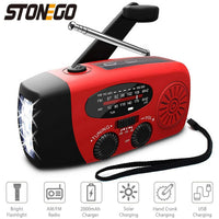Thumbnail for FieldLux™ - Solar Hand Crank Emergency Radio - USB Charger & LED Light