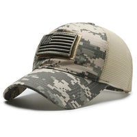 Thumbnail for American Flag Adjustable Camouflage Hat