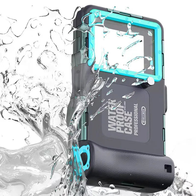AquaShield™ Tactical Diving Phone Case - 15m Waterproof Protective Housing with Lanyard