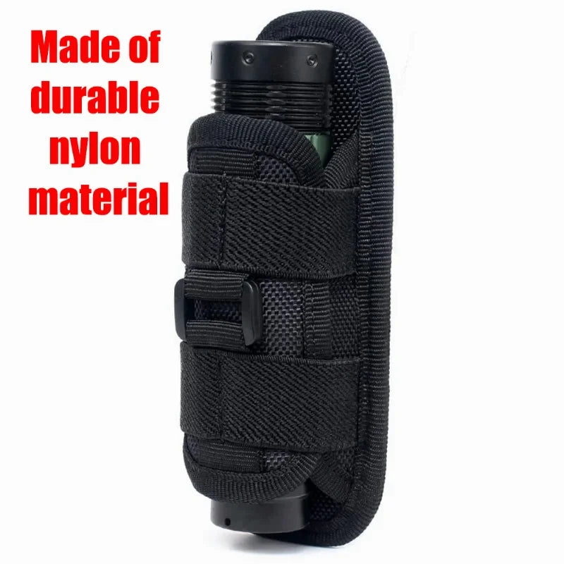 FieldLux™ Tactical Flashlight Pouch - 360° Rotary Holster