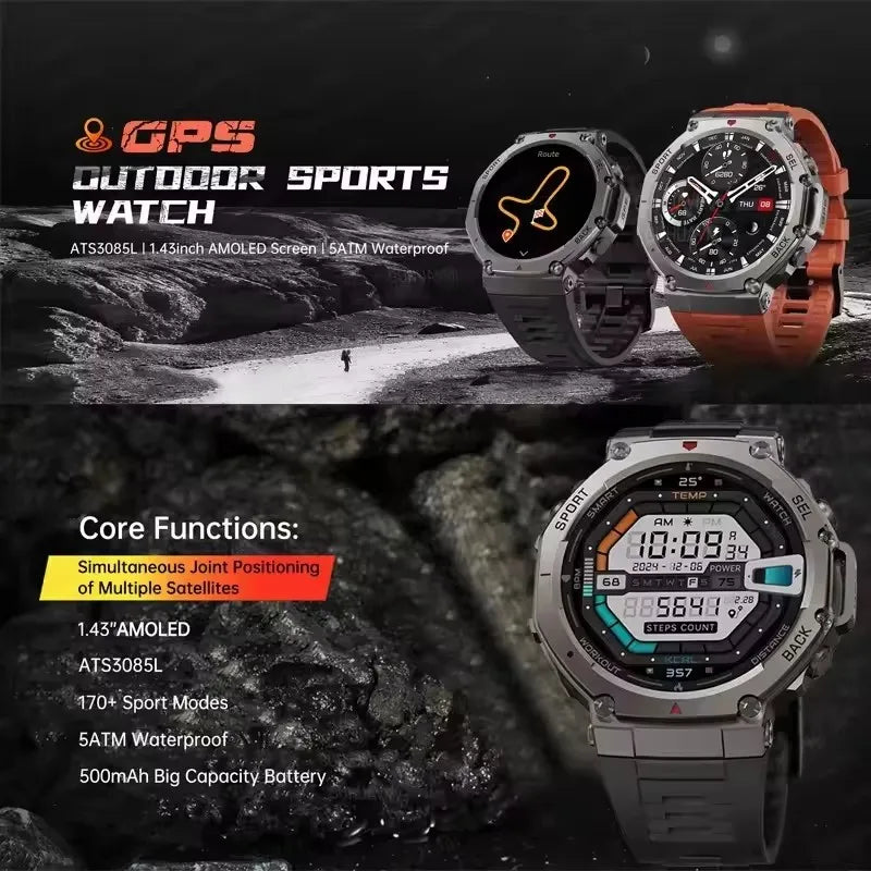 UltraRecon™ Tactical GPS Smartwatch 5ATM Dual-Band