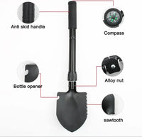 Thumbnail for Tactical Folding Shovel – Military Entrenching Tool with Pouch