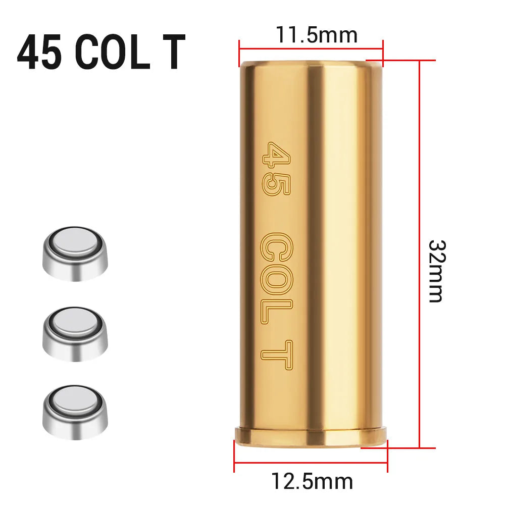 Red Dot Laser Brass Boresighter – Multi-Caliber Precision Zero Tool