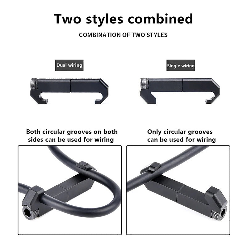 Guide Wire Lock WireLock™ Rail Cable Guides – 3-Pack M-LOK/Picatinny Wire Management S ...