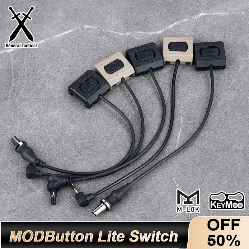 TacGear™ – Tactical Pressure Remote Switch – Dual Function Tail Mod for Weapon Lights & Lasers