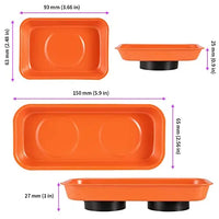 Thumbnail for BattleGear magnetic stainless steel parts tray for screws, nuts, and repair hardware