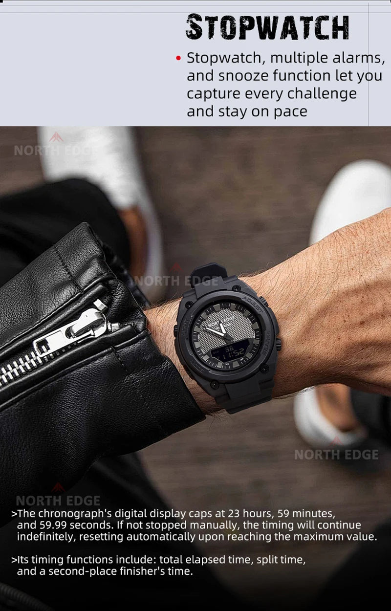 TacTime™ - Fortress Digital Field Watch - 50M Waterproof Outdoor Sports Timer