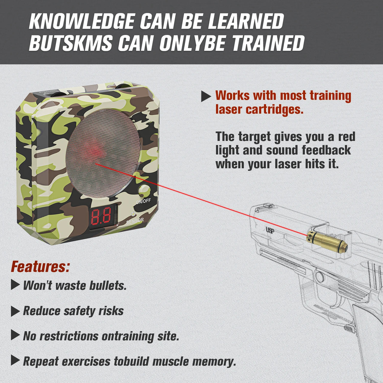 TacSight™ – Electronic Scoring Laser Target - Infrared Training System