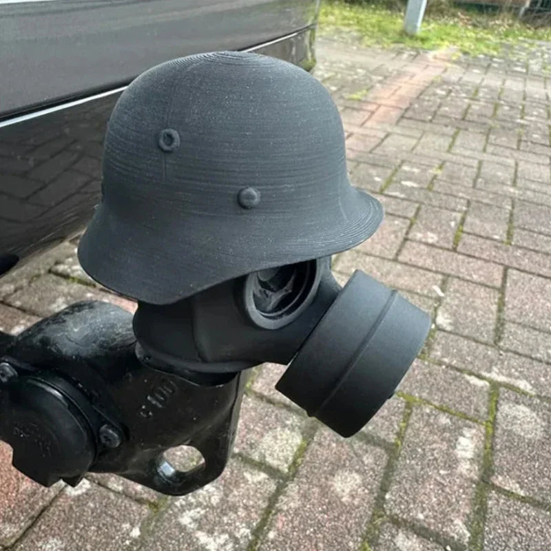 BattleGear™ - Trailer Hitch Cover - Military Helmet Style