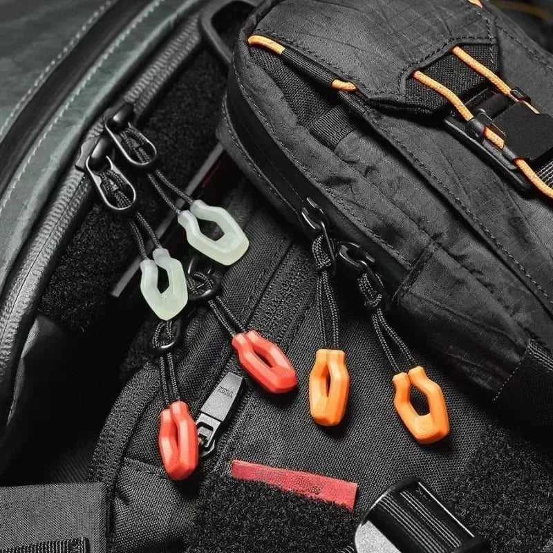 BattleGear™ glow zipper pulls for bags, tents, jackets, and tactical gear