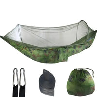 Thumbnail for Mosquito Net Camping Hammock – Parachute Nylon Hammock with Insect Protection