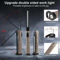 Thumbnail for FieldLux™ 10W COB LED Work Light - Rechargeable Tactical Flashlight with Magnetic Base