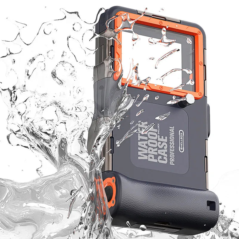 AquaShield™ Tactical Diving Phone Case - 15m Waterproof Protective Housing with Lanyard