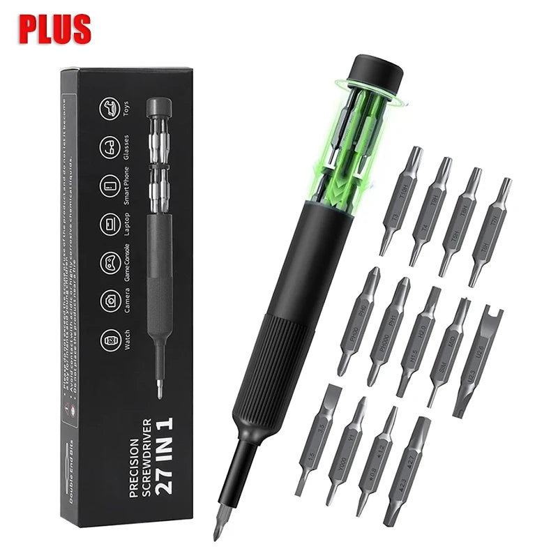 BattleGear 27-in-1 Precision Screwdriver Pen Kit with Magnetic Bits