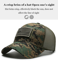 Thumbnail for American Flag Adjustable Camouflage Hat