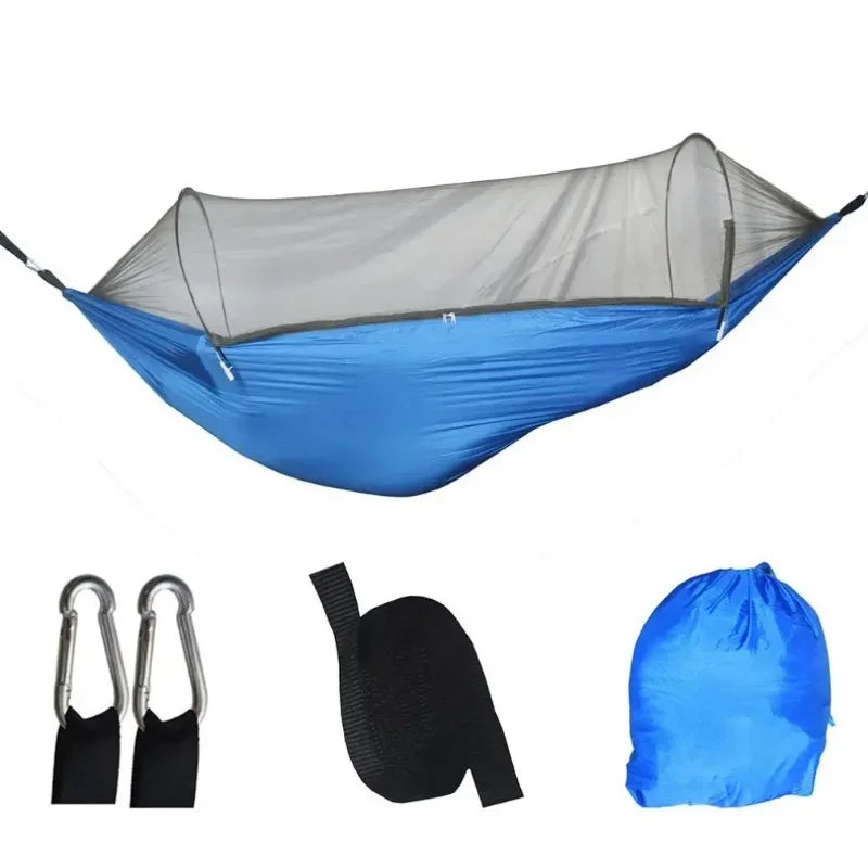 Mosquito Net Camping Hammock – Parachute Nylon Hammock with Insect Protection