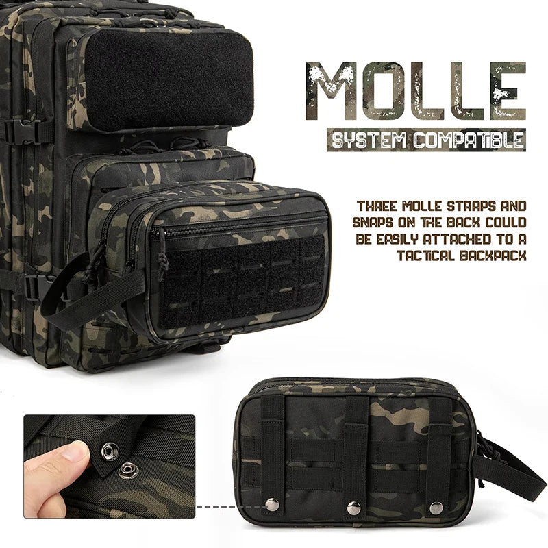 Tactical Toiletry Bag – Waterproof MOLLE Dopp Kit