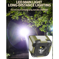 Thumbnail for FieldLux™ SolarFold Camping Lantern - Solar USB Tent Light + 2000mAh Power Bank
