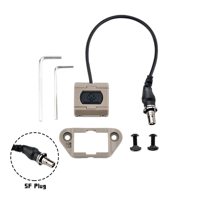 TacGear™ – Tactical Pressure Remote Switch – Dual Function Tail Mod for Weapon Lights & Lasers