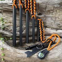 Thumbnail for BattleGear™ Survival Fire Starter Kit - Ferro Rod with Compass, Whistle & Striker
