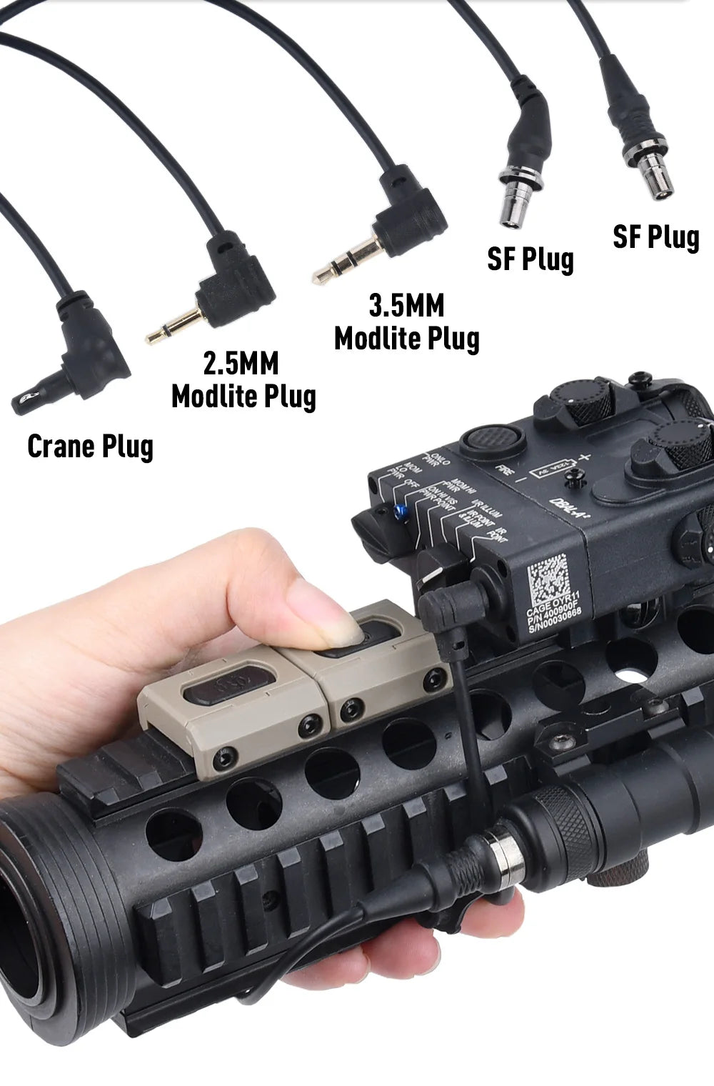 TacGear™ – Tactical Pressure Remote Switch – Dual Function Tail Mod for Weapon Lights & Lasers