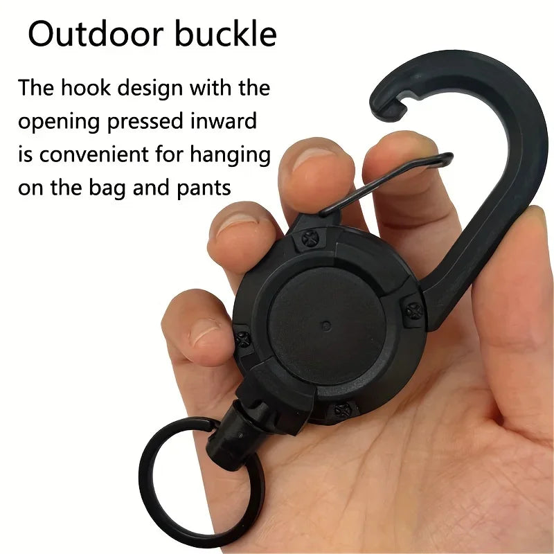 Ranger™ Retractable Carabiner Badge Reel — Heavy Duty Extendable Keychain Holder