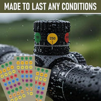 Thumbnail for TacSight™ - Rifle Scope Turret Range Markers - Waterproof Color-Coded Labels
