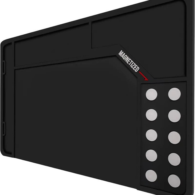 BattleGear™ magnetic gun cleaning work mat with parts organizer