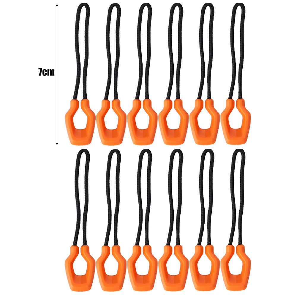 BattleGear™ glow zipper pulls for bags, tents, jackets, and tactical gear