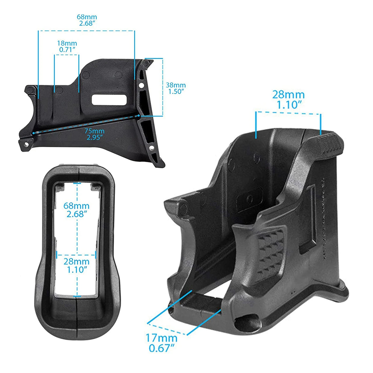 BattleGear™ Tactical HexGrip Magazine Sleeve - AR-15 / M4 Grip Enhancer