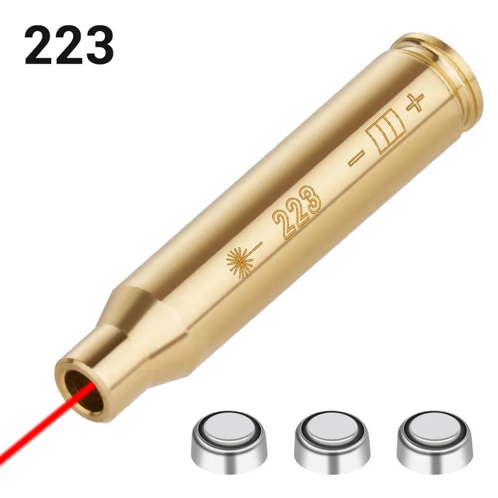 Red Dot Laser Brass Boresighter – Multi-Caliber Precision Zero Tool