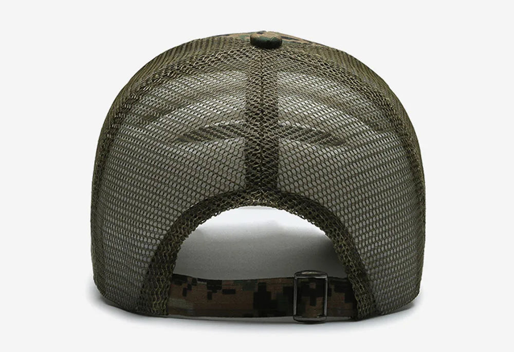 American Flag Adjustable Camouflage Hat