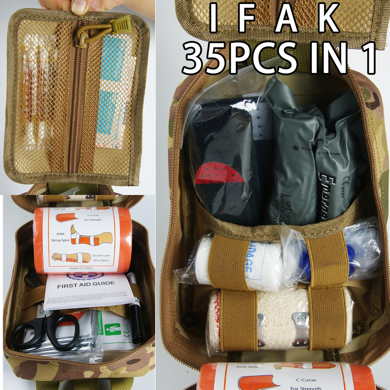 First Aid Army Military IFAK Tactical First Aid Kit – Survival & Emergency Gear ...